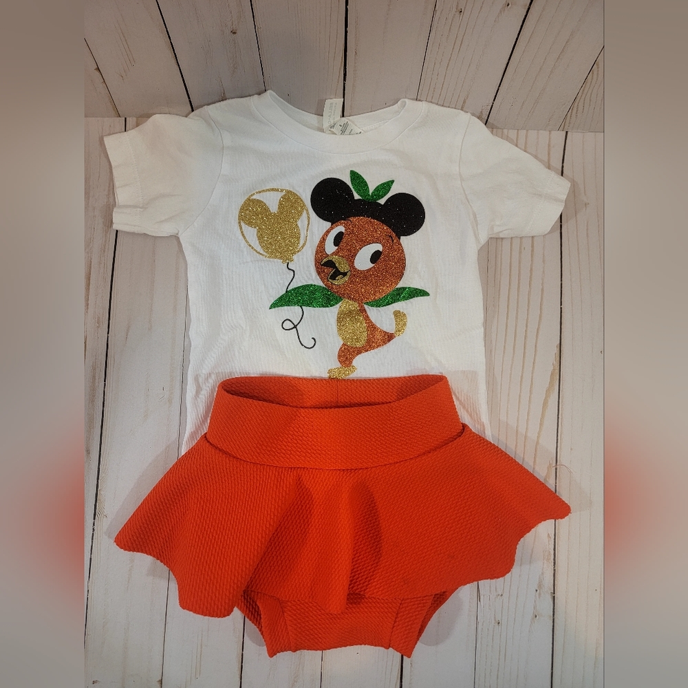 Baby orange bird disney outfit 12 to 18 months